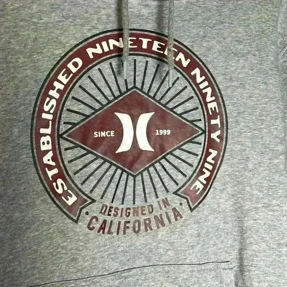 Hurley long sleeve Men gray jacket - Picture 2 of 8